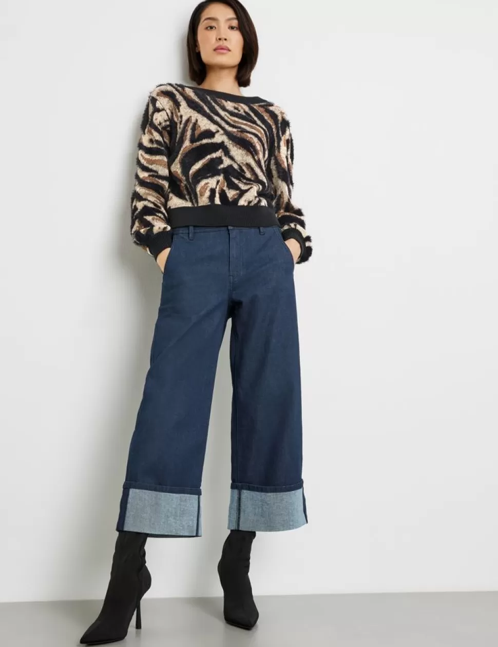 Jeans>TAIFUN 3/4-Jeans Wide Leg