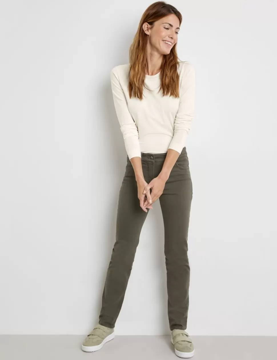 Jeans>GERRY WEBER 5-Pocket-Broek Best4Me Korte Maat