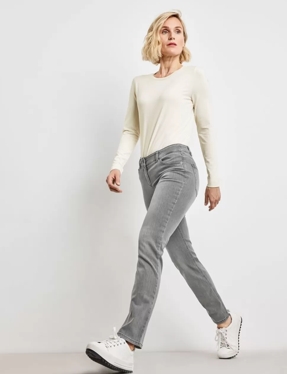 Jeans>GERRY WEBER 5-Pocket-Broek Best4Me Korte Maat