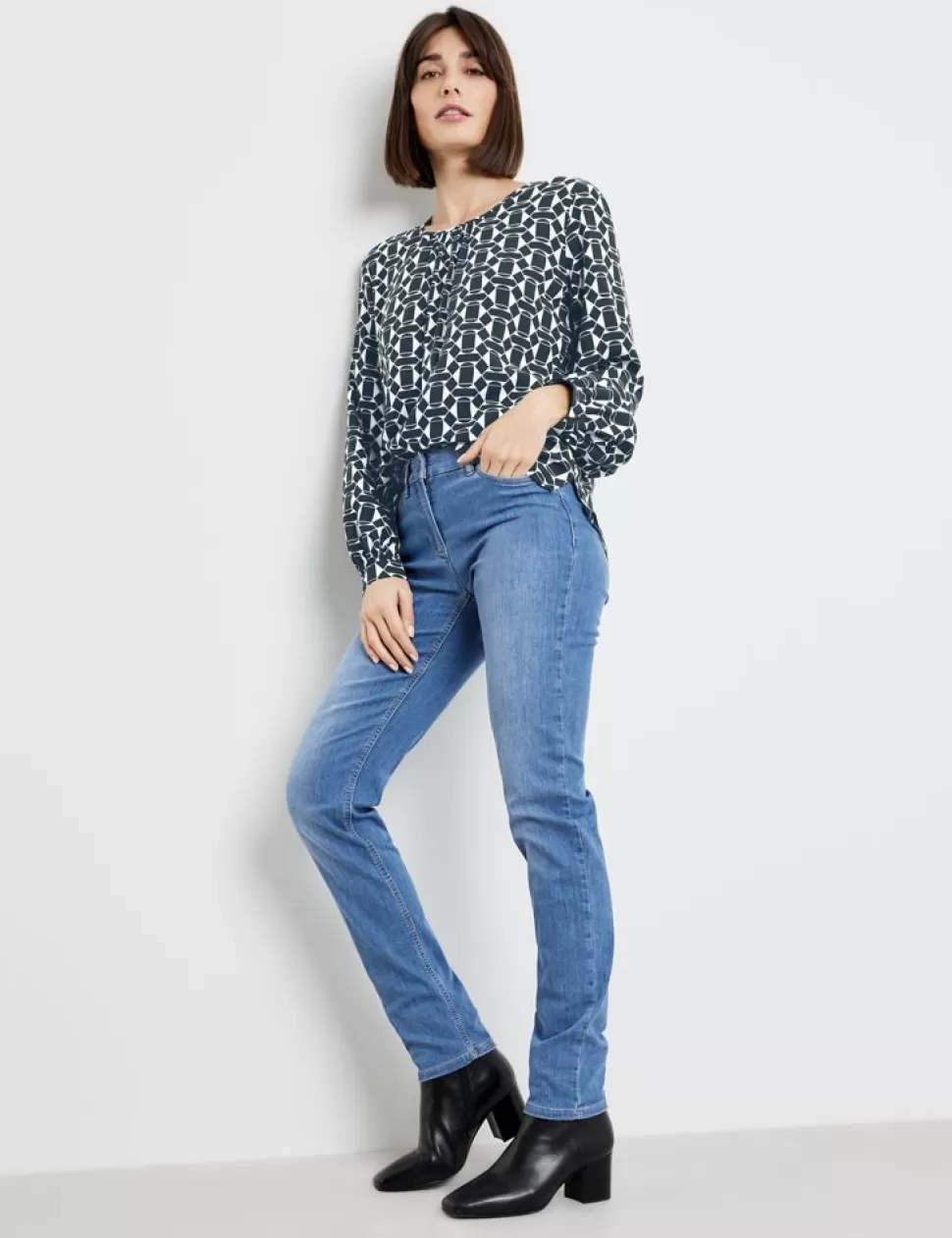 Jeans>GERRY WEBER 5-Pocket-Broek Best4Me Slimfit