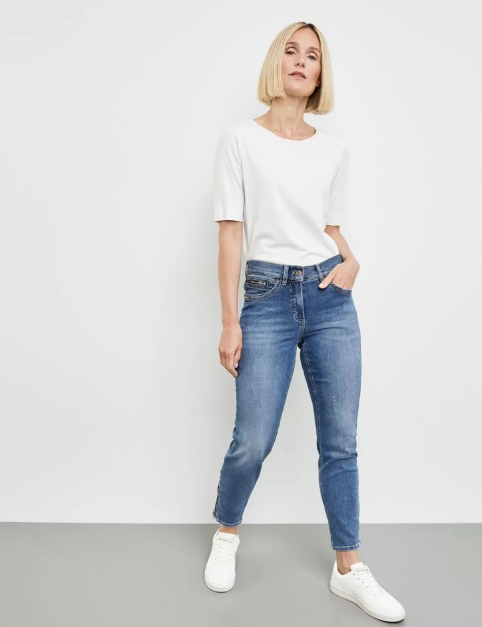 Jeans>GERRY WEBER 7/8-Broek Best4Me Cropped