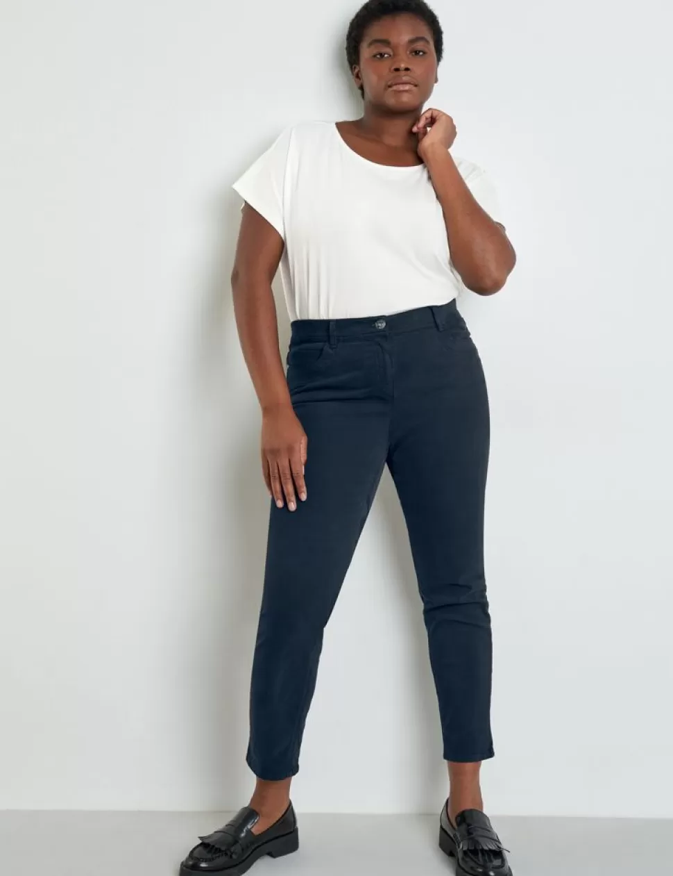 Jeans>SAMOON 7/8-Jeans Betty Gerecycled Denim