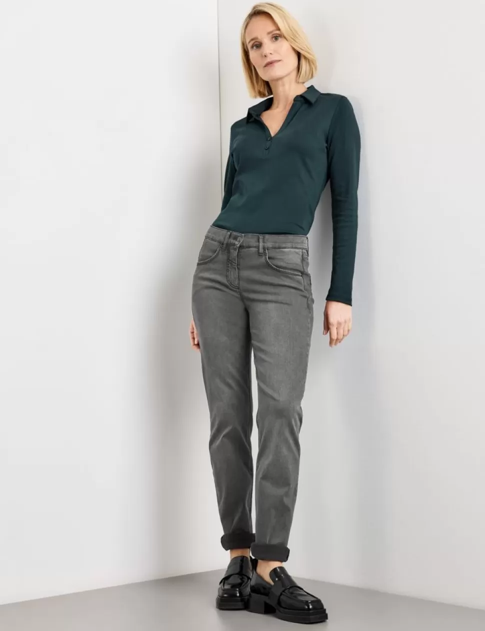 Jeans>GERRY WEBER Best4Me 5-Pocket-Jeans Met Slim Fit