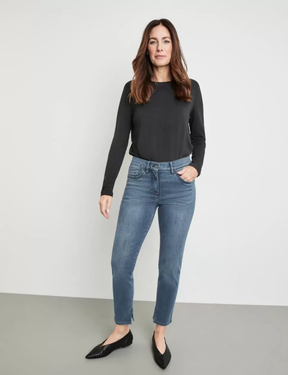 Jeans>GERRY WEBER Best4Me Cropped Denim Sateen