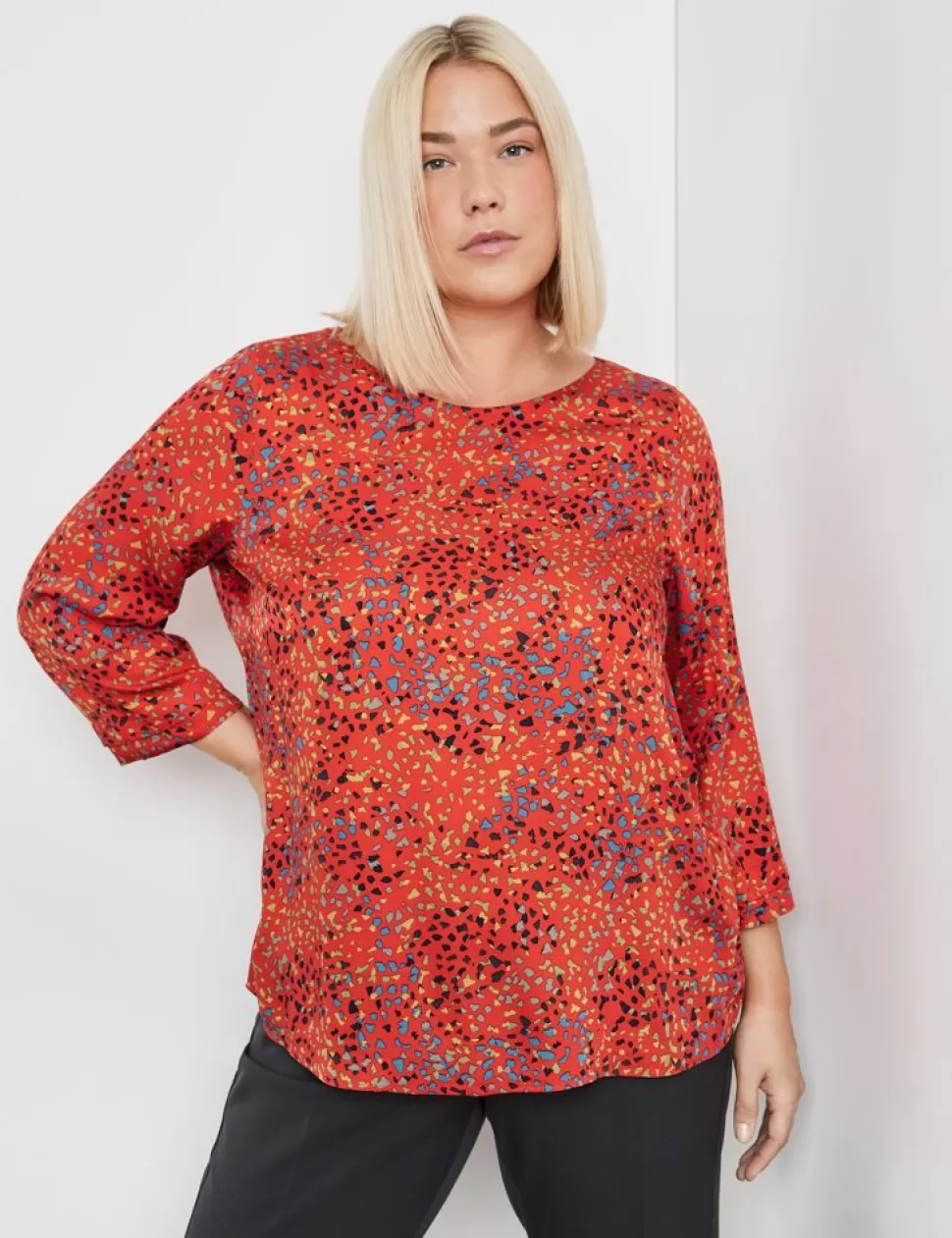 Shirts>SAMOON Blouse Met 3/4-Mouwen