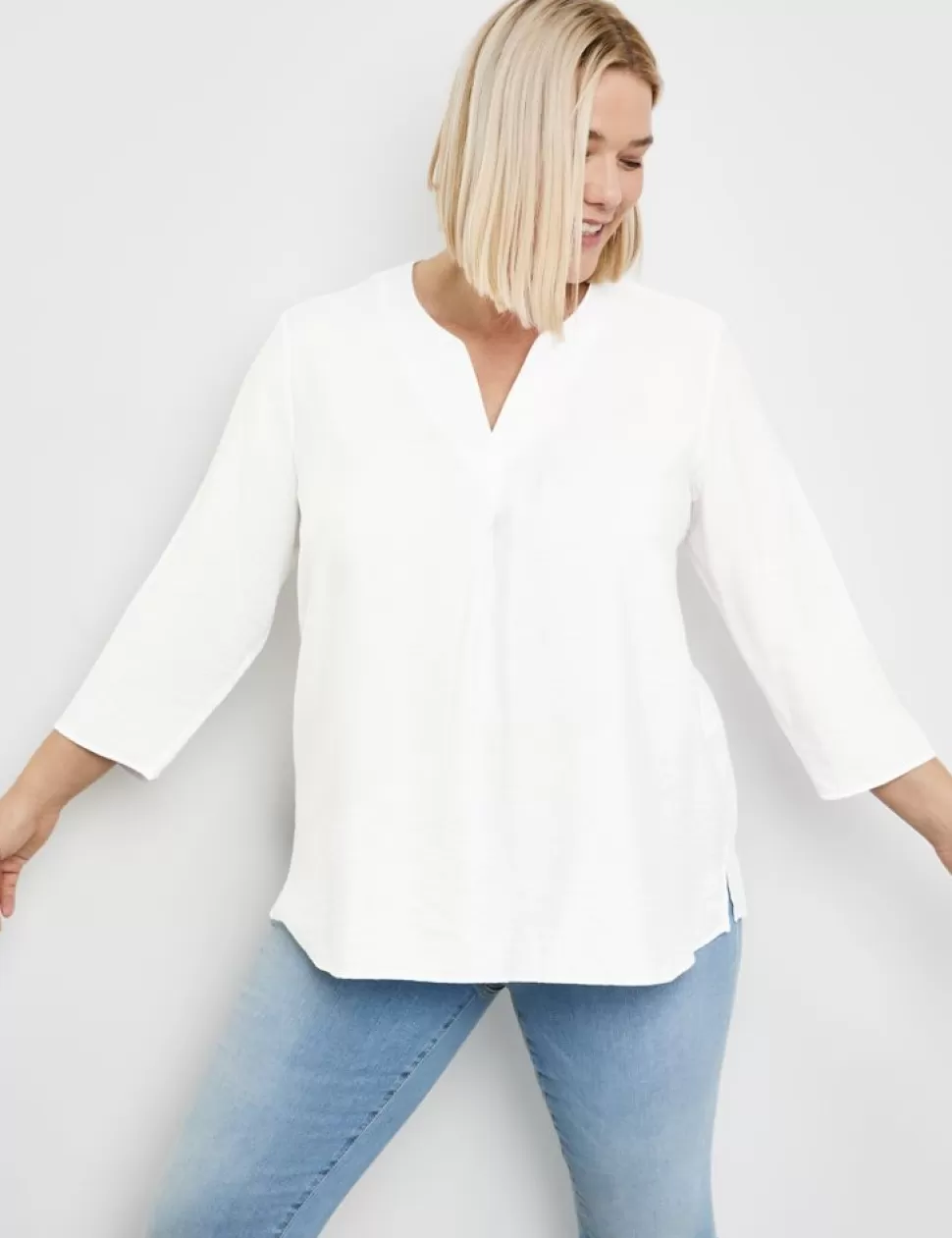 Feestelijke Blouses>SAMOON Blouse Met 3/4-Mouwen