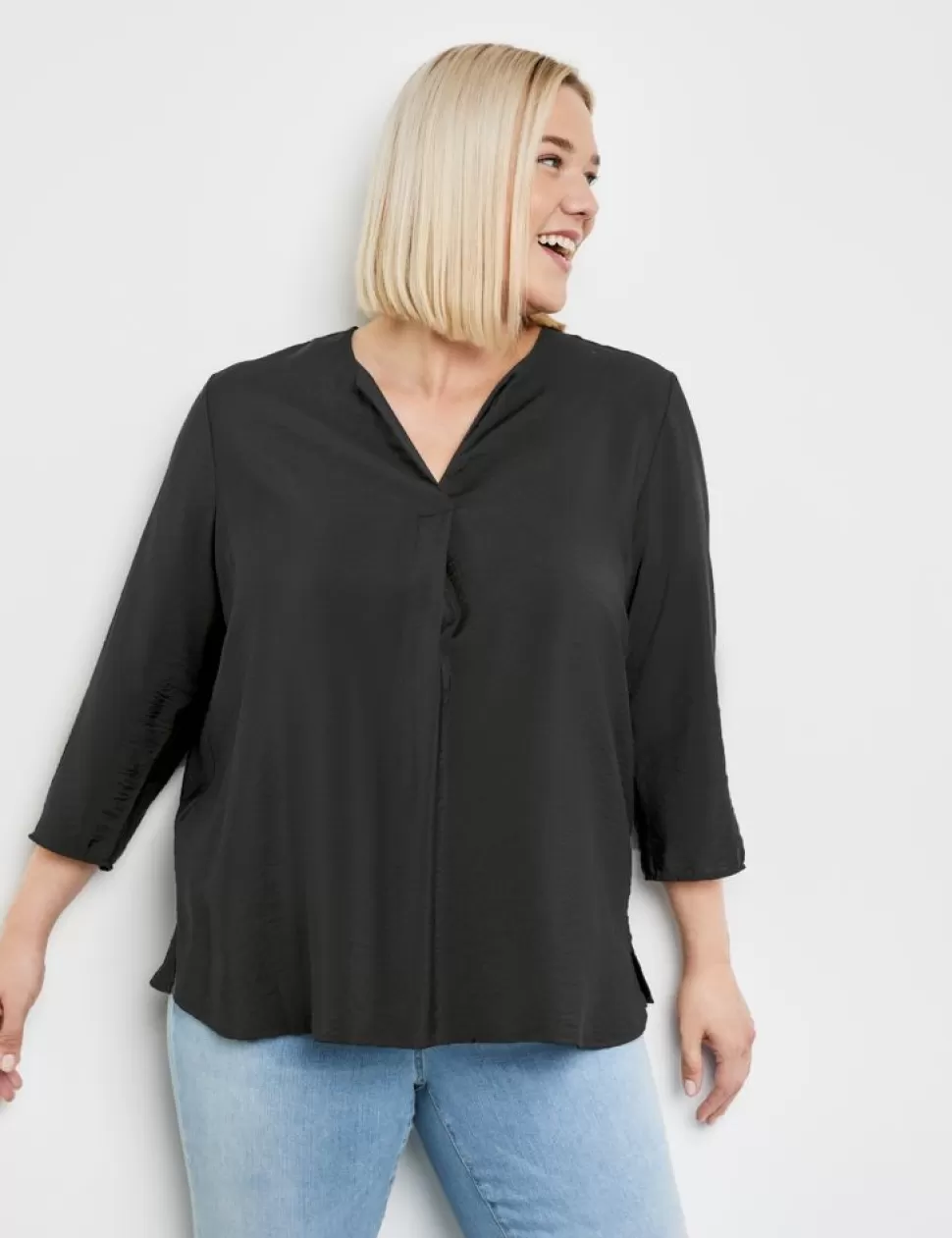 Feestelijke Blouses>SAMOON Blouse Met 3/4-Mouwen