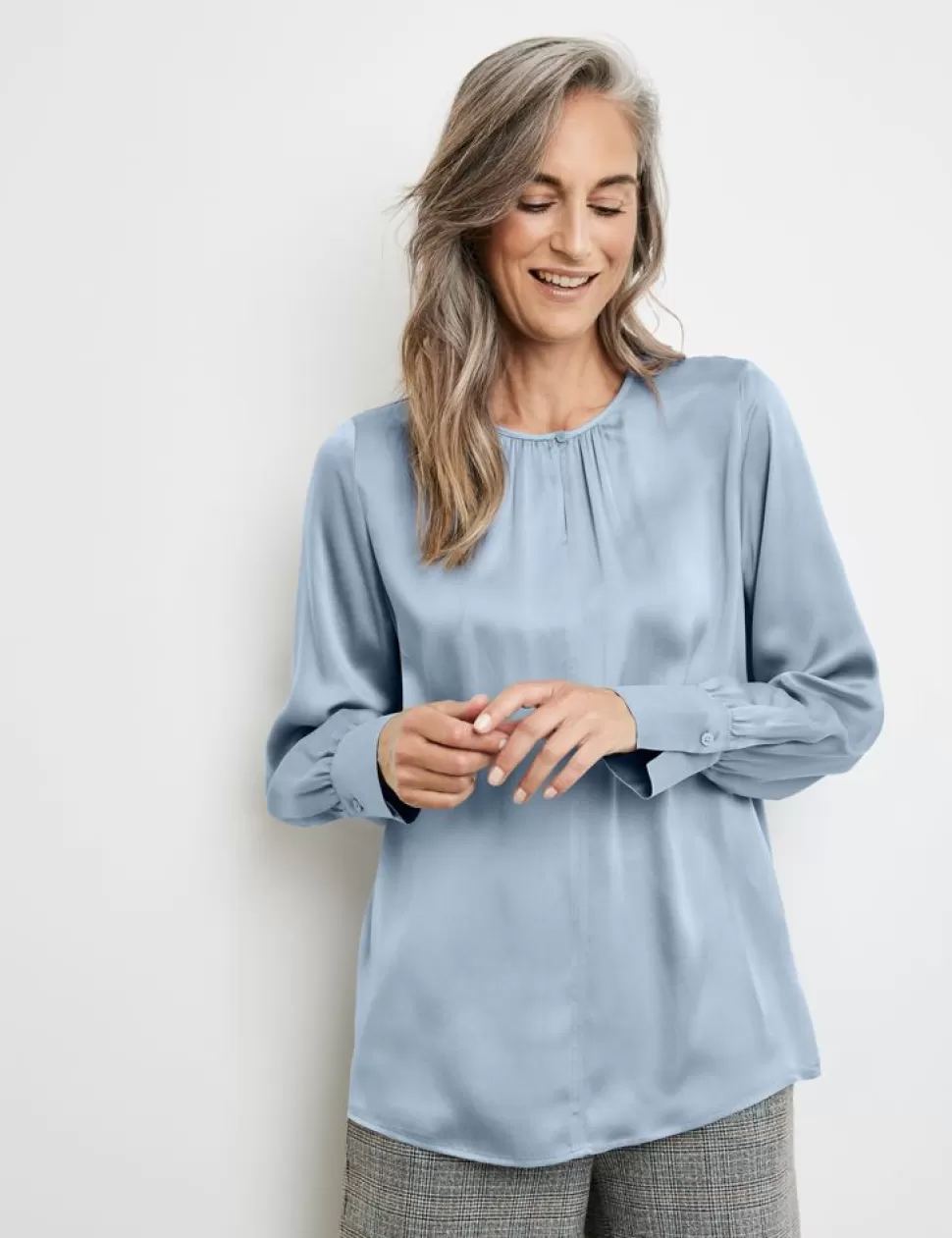 Feestelijke Blouses>GERRY WEBER Blouse Met Lange Mouwen