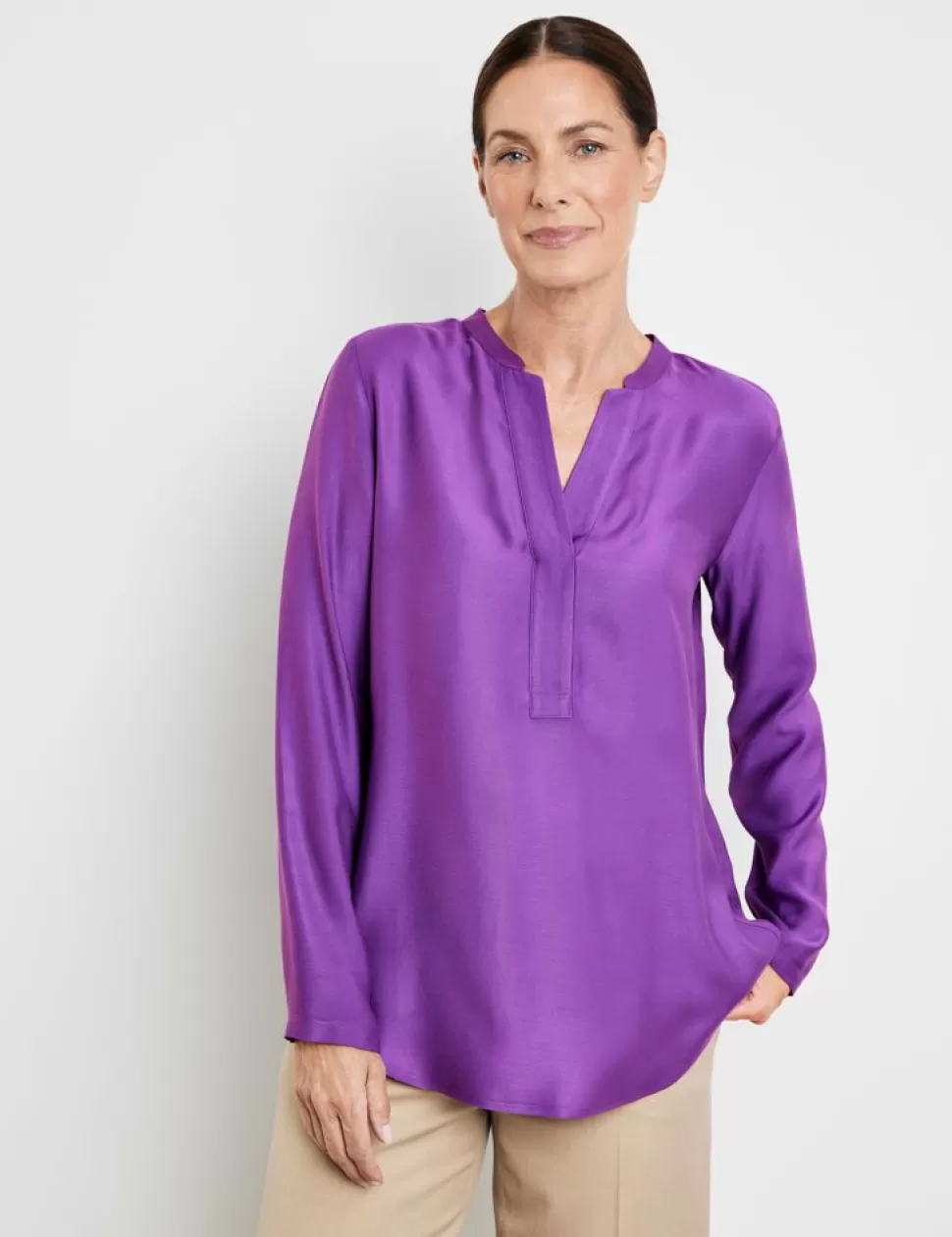 Feestelijke Blouses>GERRY WEBER Blouse Met Lange Mouwen