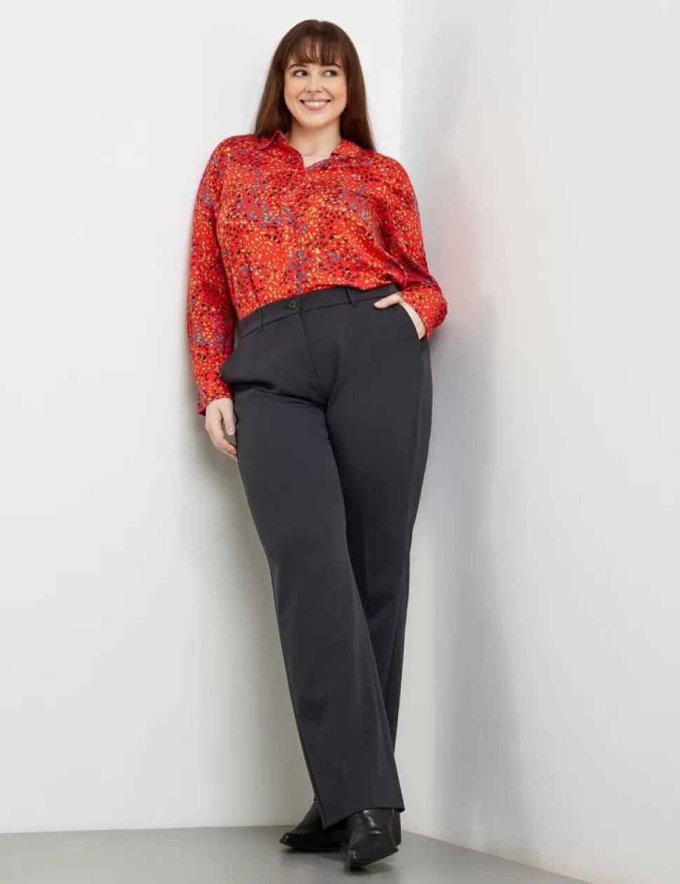 Elegante Broeken>SAMOON Broek Greta