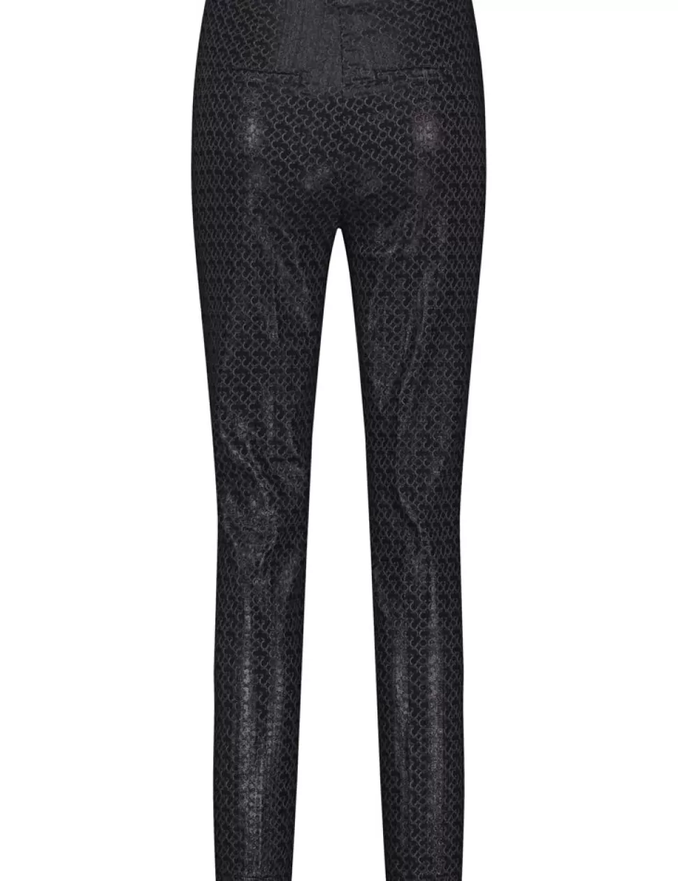 Elegante Broeken>GERRY WEBER Broek Met Glanzende Finish, Slim Fit