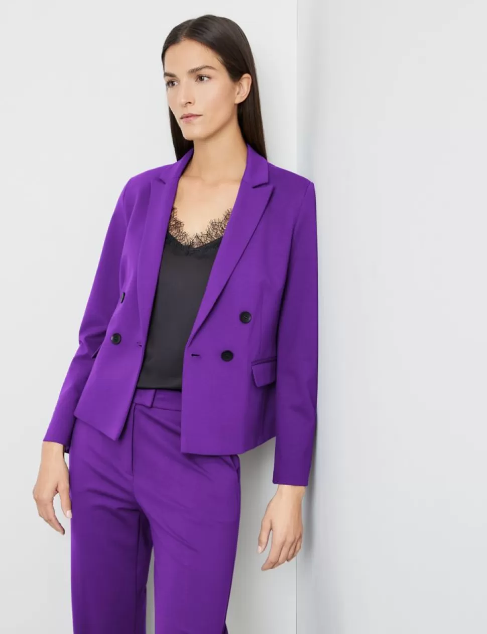 Elegante Blazers>GERRY WEBER Elegante Blazer Met Dubbele Knoopsluiting