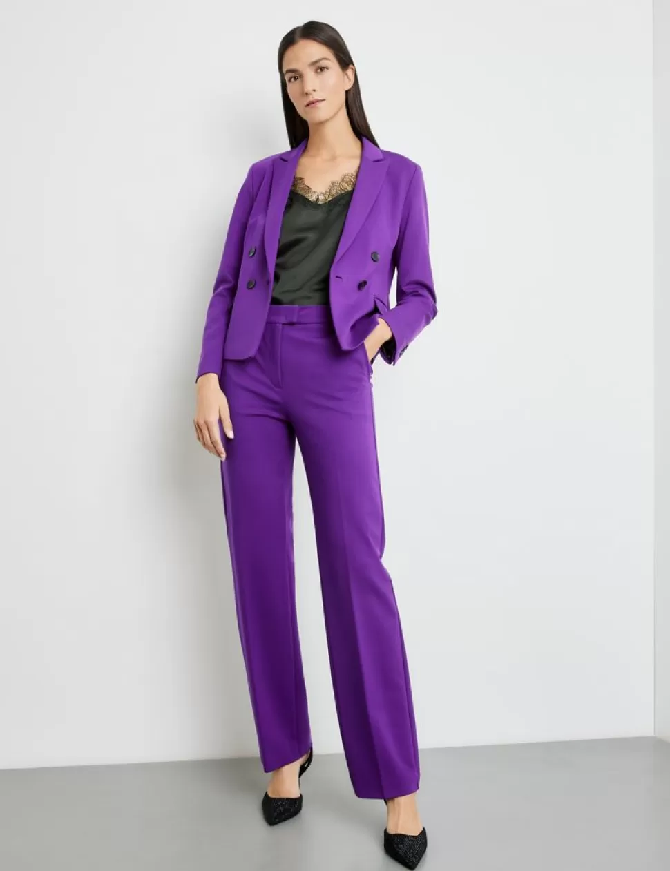 Elegante Broeken>GERRY WEBER Elegante Broek Met Persplooi