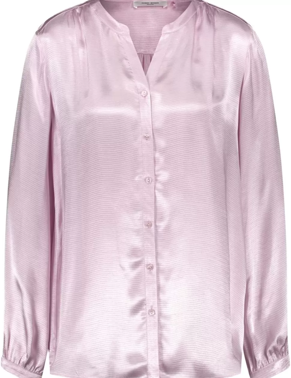 Feestelijke Blouses>GERRY WEBER Gesatineerde Blouse Met Afgeronde Zoom