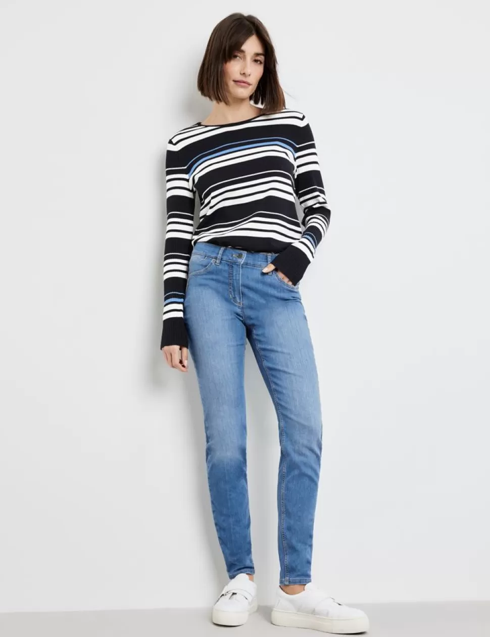 Jeans>GERRY WEBER Jeans Skinnyfit4Me Korte Maat Organic Cotton