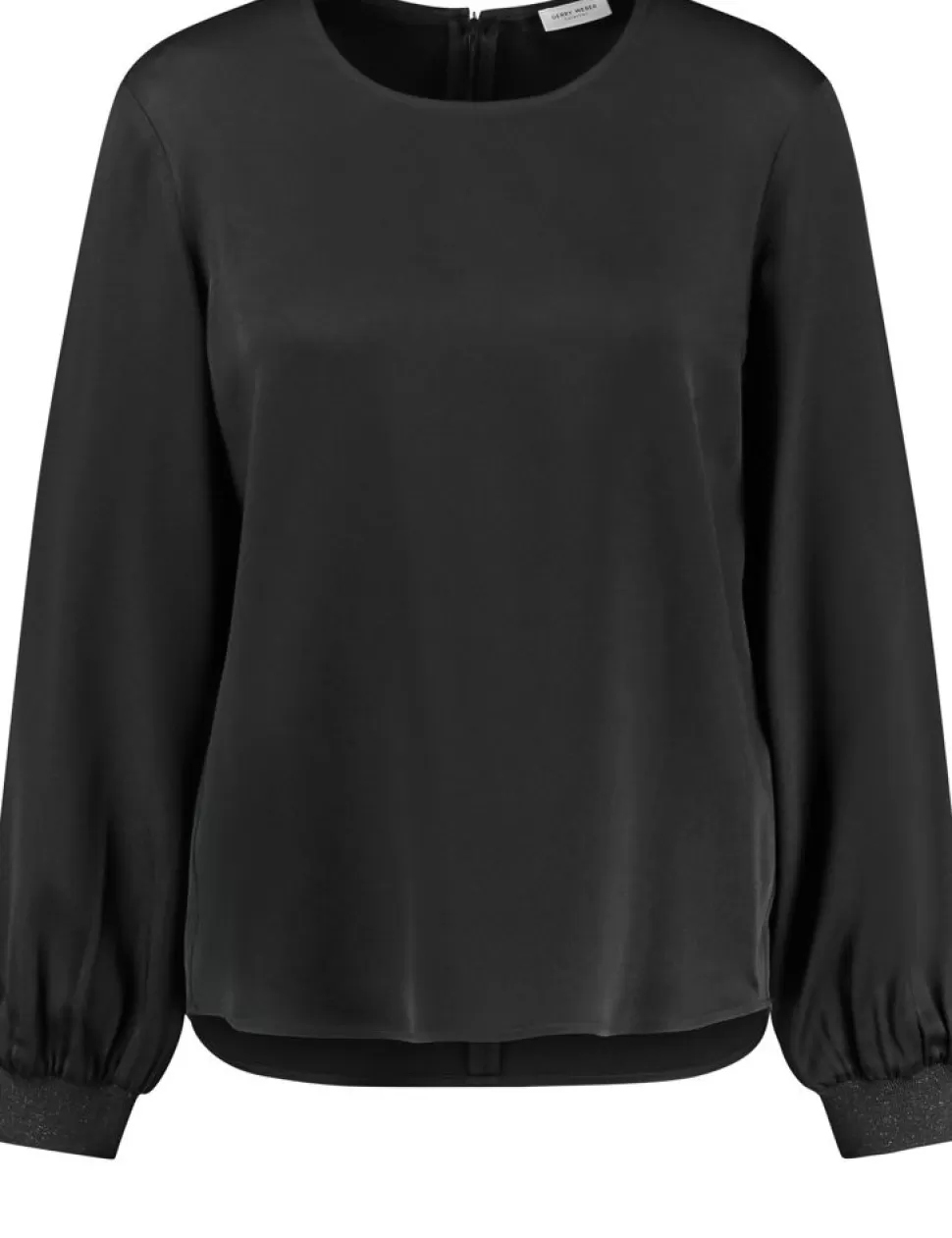 Feestelijke Blouses>GERRY WEBER Soepele Blouse Met Glanzende Mouwboorden