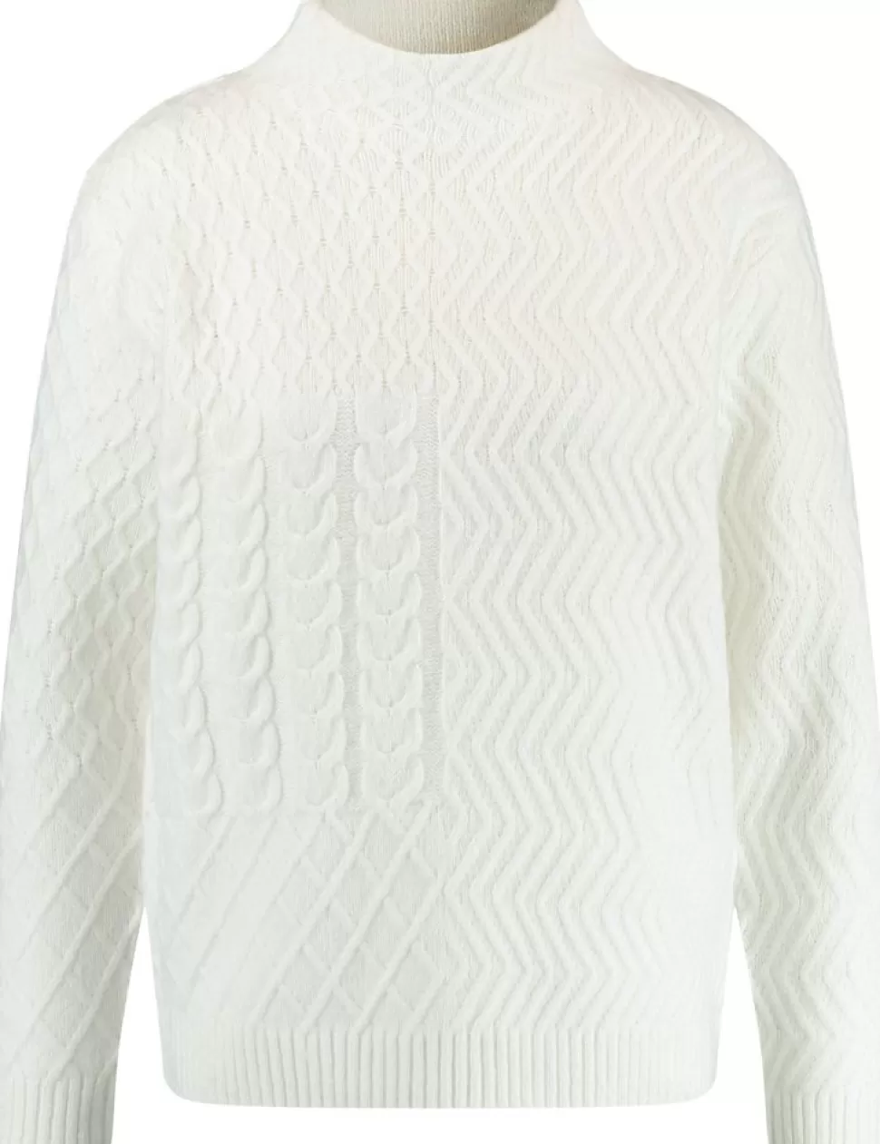 Truien>GERRY WEBER Trui Met Turtleneck En Diverse Breisels