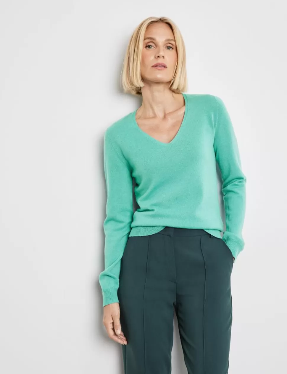 Truien>GERRY WEBER Wollen Trui Met Kasjmier