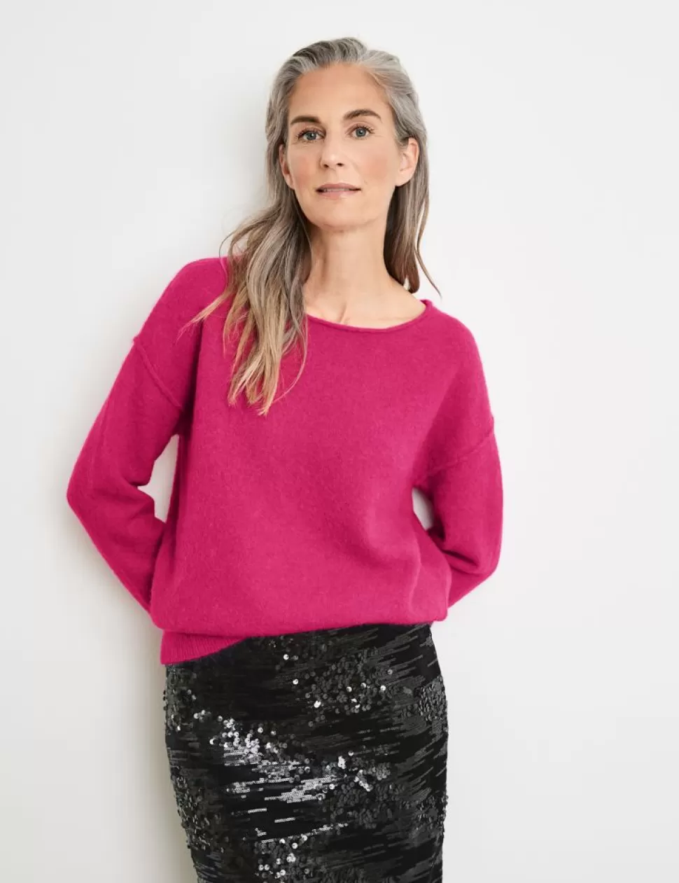 Truien>GERRY WEBER Zachte Trui Met Oversized Schouders